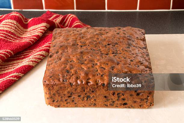 Rich Fruit Cake Square Cake Cooked Ready To Ice Stock Photo - Download Image Now - Baked, Cake, Fruitcake