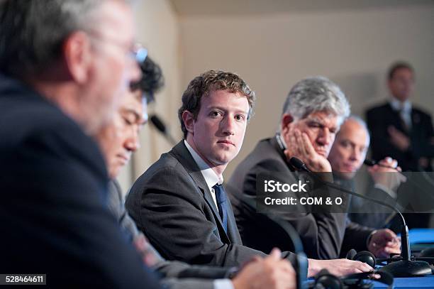 Mark Zuckerberg At G8 In Deauville France Stock Photo - Download Image Now - Mark Zuckerberg, Congress, Social Media