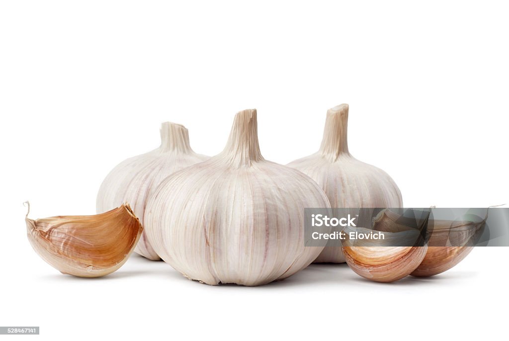 Garlic isolated on white Garlic isolated on white background Food Stock Photo