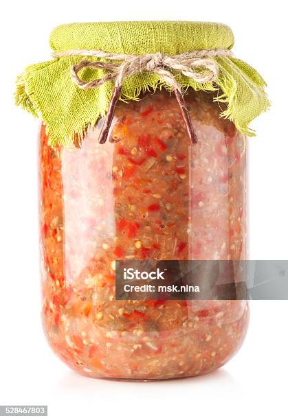 Pindjur Vegetable Stew Stock Photo - Download Image Now - Ajvar, Can, Canned Food