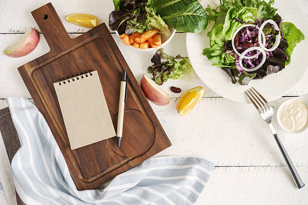 istock Fresh ingredients for cooking on white wooden background 528475352