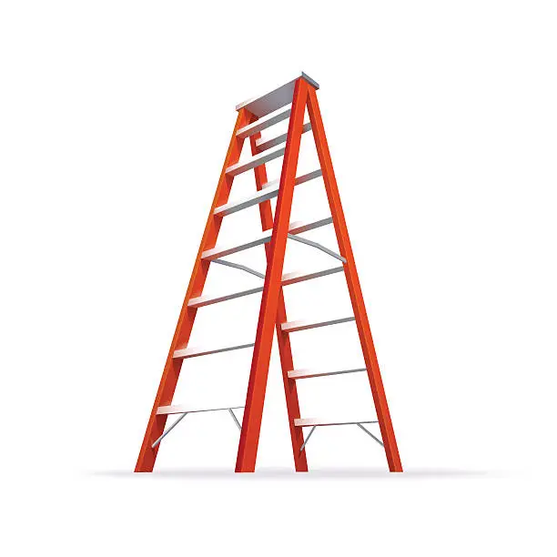 Vector illustration of Double Ladder Illustration