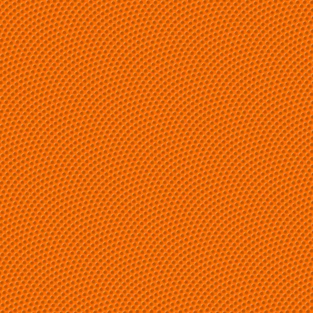 Vector illustration of Basketball texture with bumps