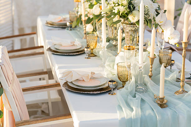 istock beautifully decorated table with flowers 528480212