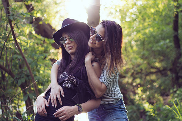 istock Happy lesbian couple 528482110