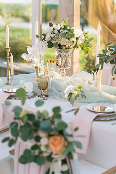 istock beautifully decorated table with flowers 528482678