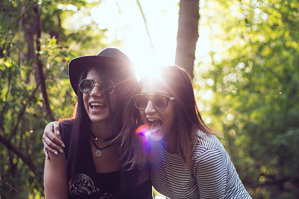 istock Dashing gay girlfiends laughing 528483410