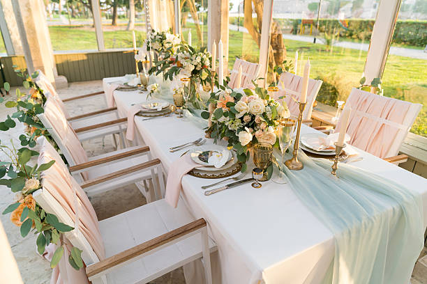 istock beautifully decorated table with flowers 528483540