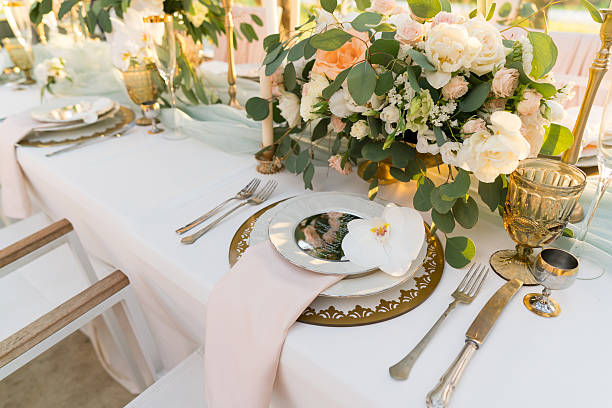 istock beautifully decorated table with flowers 528484758