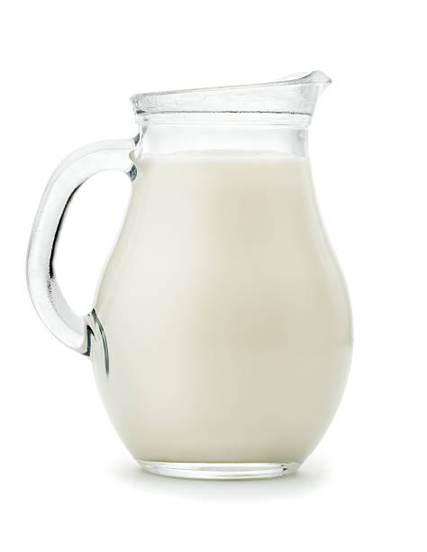 istock Natural whole milk in a  glass jug 528485514