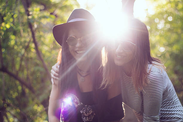 istock Dazzling young women smiling on a casual summer day 528486498