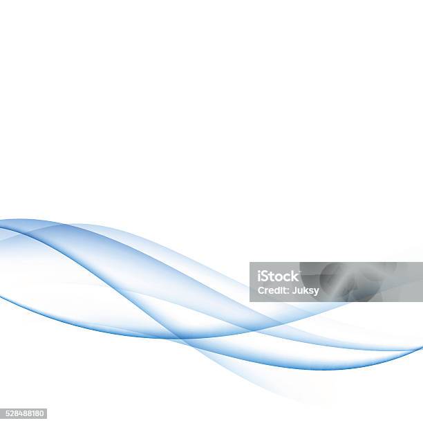Blue Wave Background Stock Illustration - Download Image Now - Wind, Flowing, Abstract
