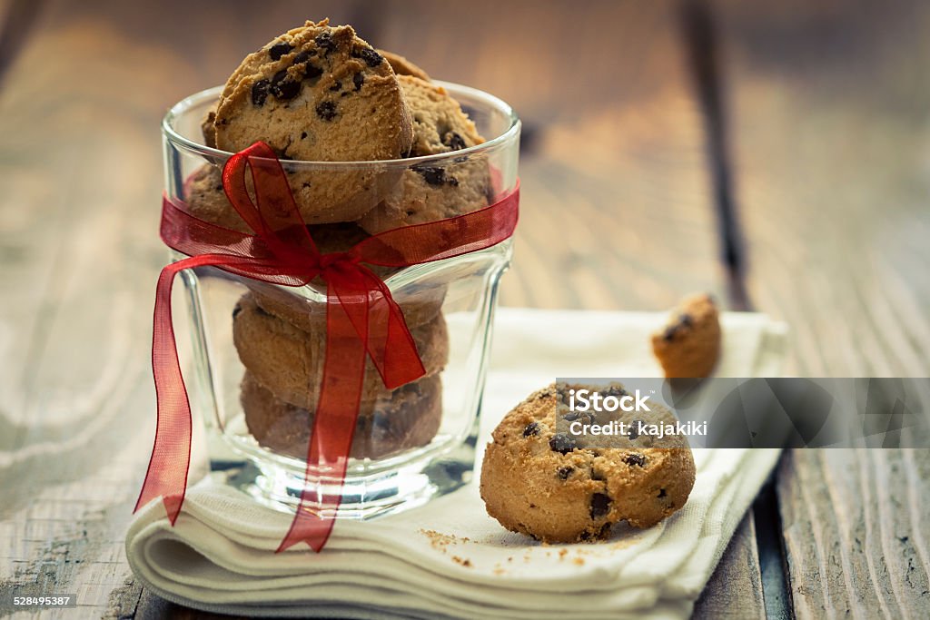 Galleta con pedacitos de Chocolate - Foto de stock de Al horno libre de derechos