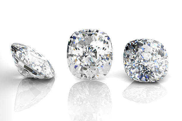 istock diamond jewel on white background. High quality 3d render 528495485
