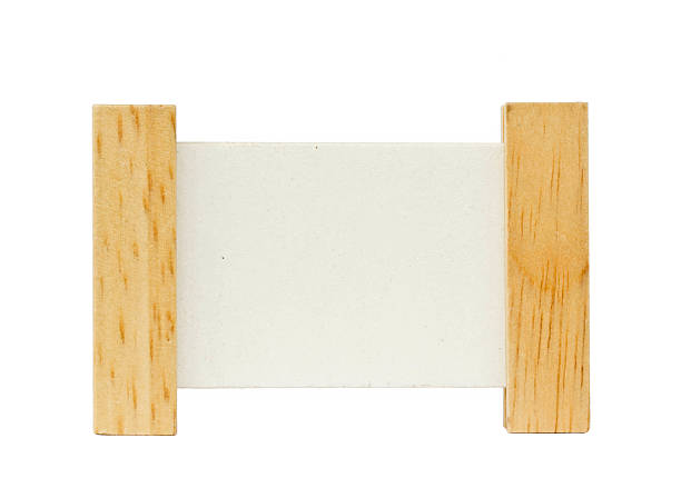 istock White wooden sign. 528495659