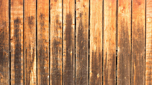 istock Old wooden fence background 528497460