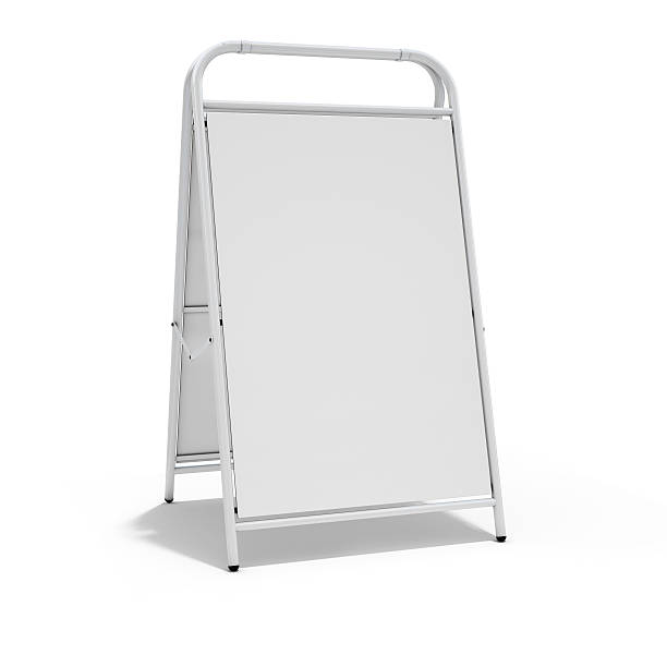 istock White Advertising Billboard Standing Isolated on White Background 528497517