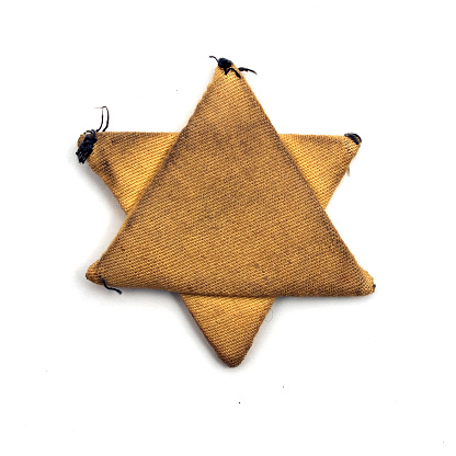 Old rag real jewish six-pointed 