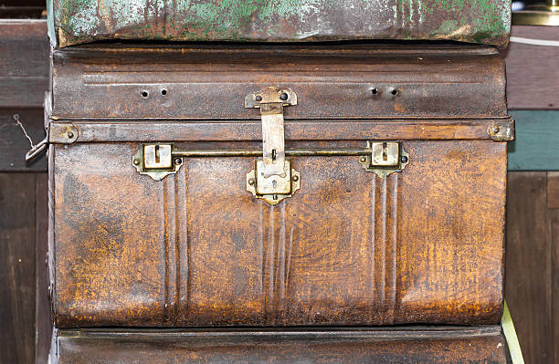 istock Old metal  treasure chest 528499539