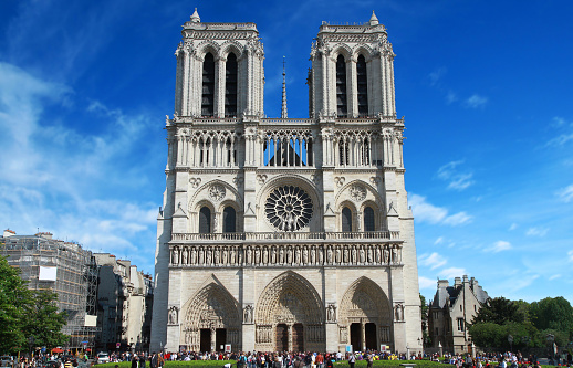 church of Notredame in Paris, france