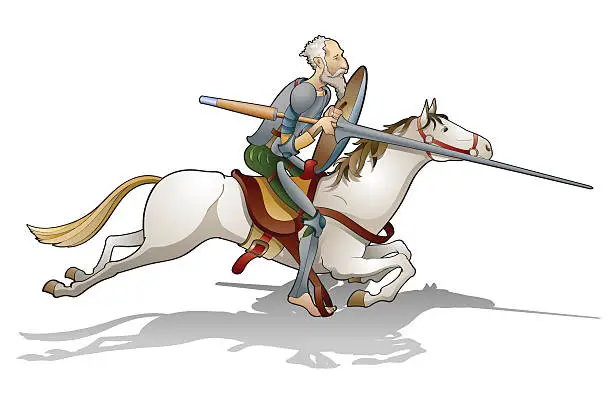 Vector illustration of Quixote