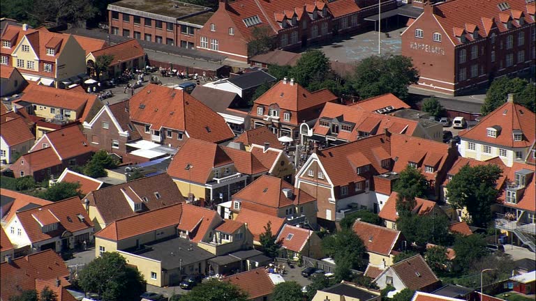 Skagen Town  - Aerial View - North Denmark,  Frederikshavn Kommune,  Denmark