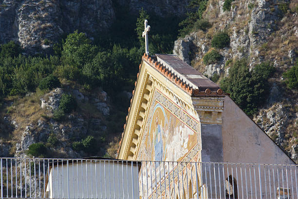 Amalfi, Italy: Amalfi Cathedral (it.Duomo di Amalfi), roof architectural detail.