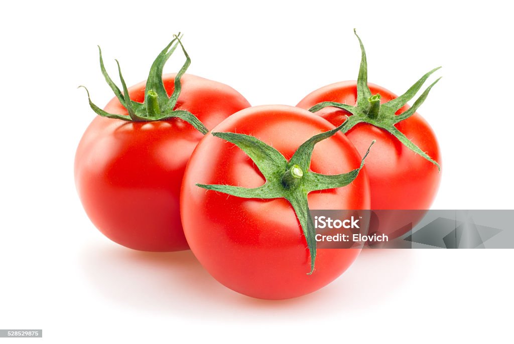 Fresh tomatoes Fresh tomatoes isolated on white background Close-up Stock Photo