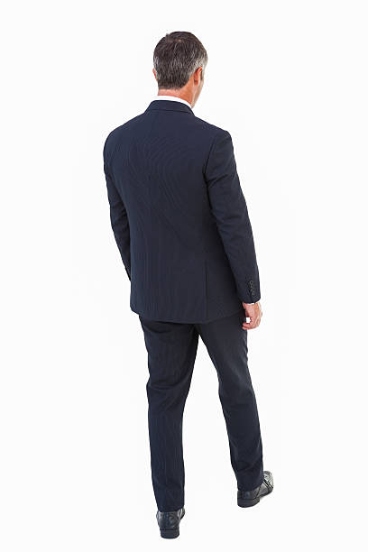 istock Rear view of a businessman posing 528530553