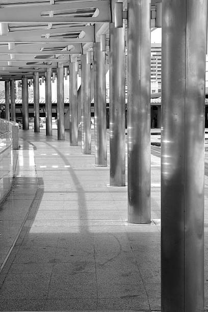 istock Walk way in monochrome, sky walk 528531207