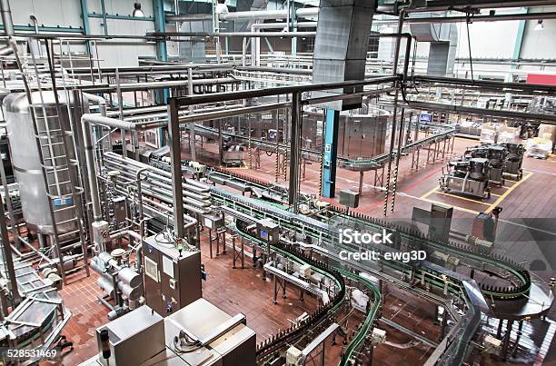 Bottling Plant Stock Photo - Download Image Now - Drink, Bottling Plant, Factory