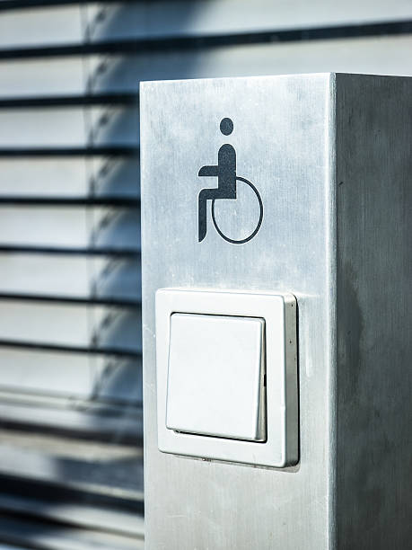 istock door opener button for disabled people 528534991