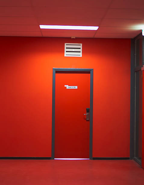 istock red door in the hallway 528553484