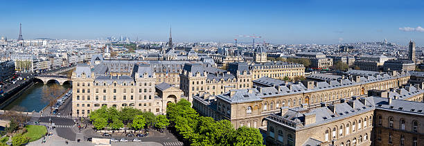 istock Top view from Cathedral Notre Dame in Paris 528553602