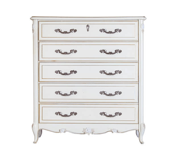 istock White retro chest of drawers isolated 528554982