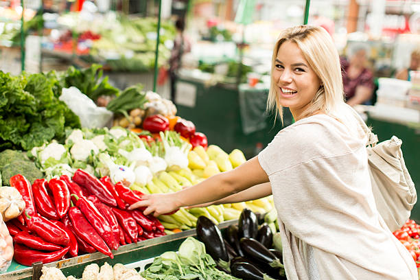 istock Woman at the market 528556084