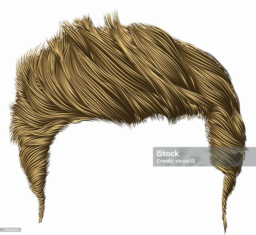 Trendy Stylish Man Hairs Fringe High Hair Styling Realistic 3d Stock  Illustration - Download Image Now - iStock