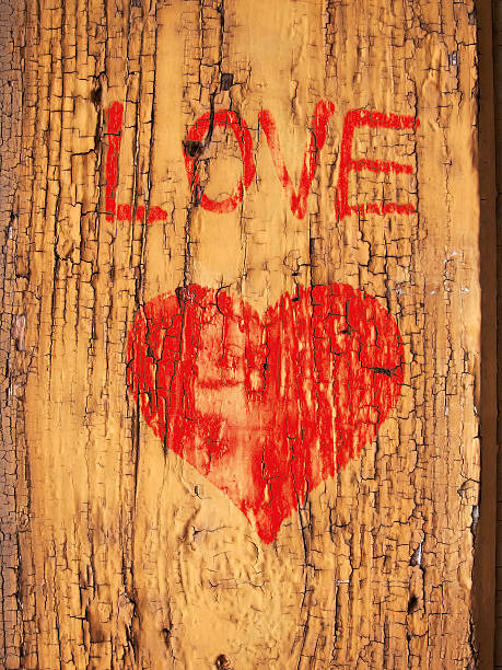 istock Red heart on wooden background. Love. 528556849