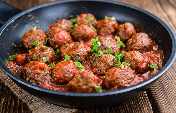 istock Portion of Meatballs with Tomato Sauce 528560702