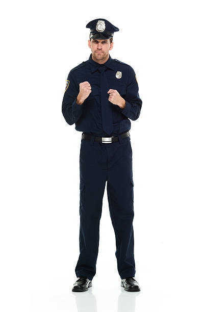 istock Police in fighting stance 528561066