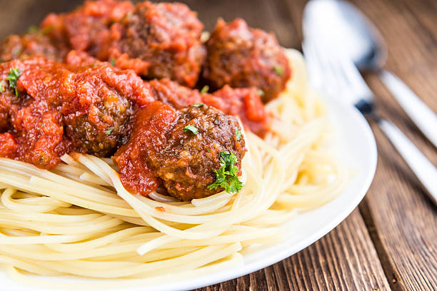 istock Fresh made Spaghetti with Meatballs and Sauce 528561126