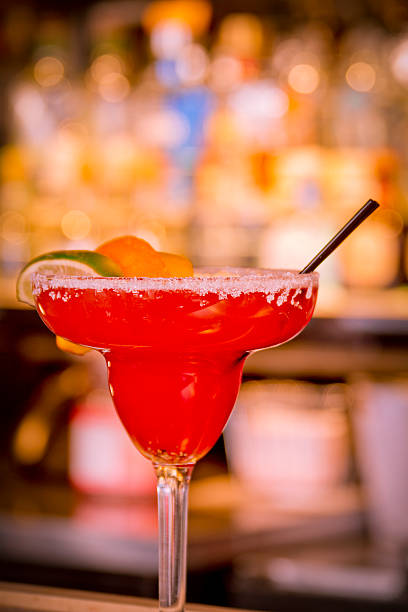 istock Strawberry Margarita on the Rocks 528561238