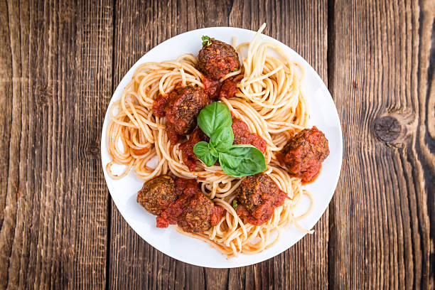 istock Fresh made Spaghetti with Meatballs and Sauce 528561710