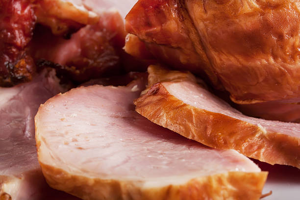 istock Fresh delicious smoked bacon sliced 528562875