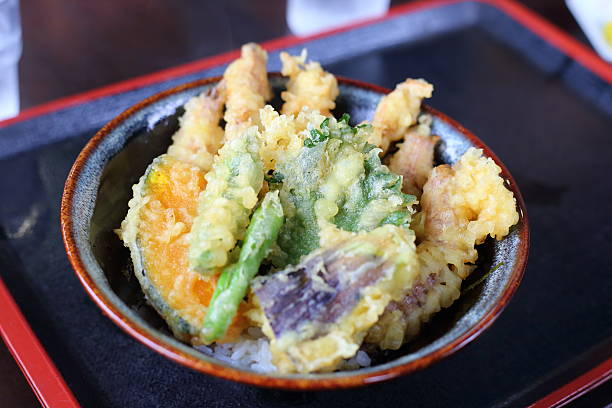 istock Japanese Tenpura rice bowl 528563304