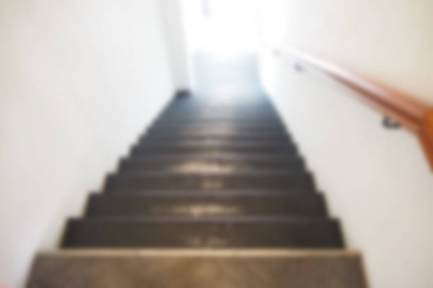 istock Blurred abstract background of staircase 528567020