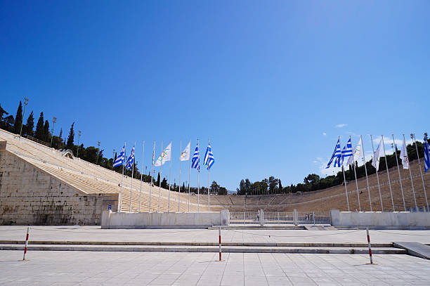 Panathenaic Stadium is an athletic stadium in Athens that hosted the first modern Olympic Games in 1896.