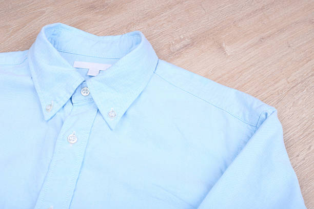 istock Isolated sky blue casual shirt 528573202