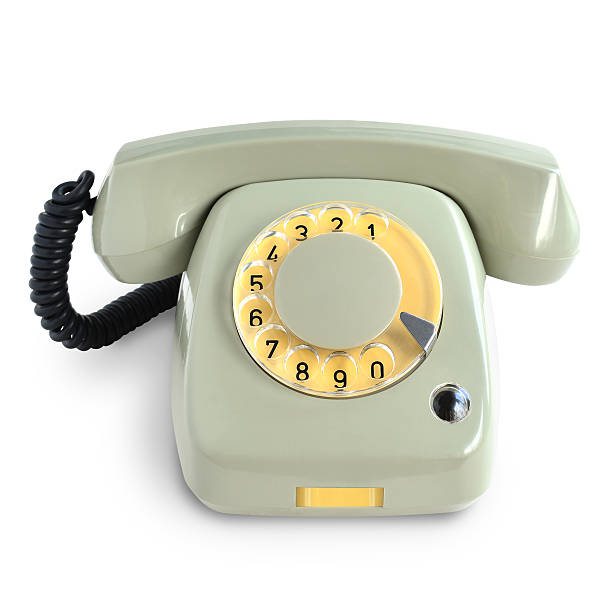 istock Vintage gray telephone 528575234