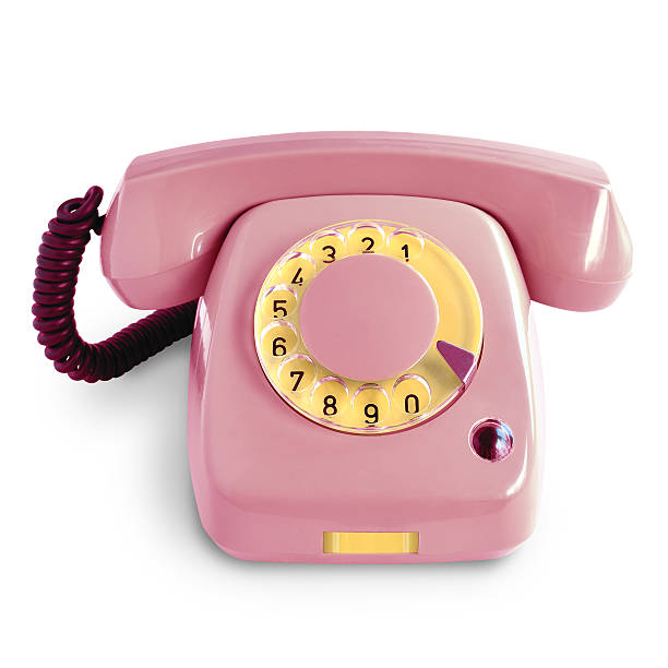 istock Vintage pink telephone 528575262